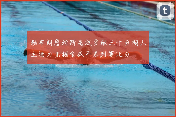 勒布朗詹姆斯高效贡献三十分湖人主场力克掘金扳平系列赛比分