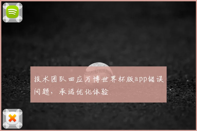技术团队回应万博世界杯版app错误问题，承诺优化体验