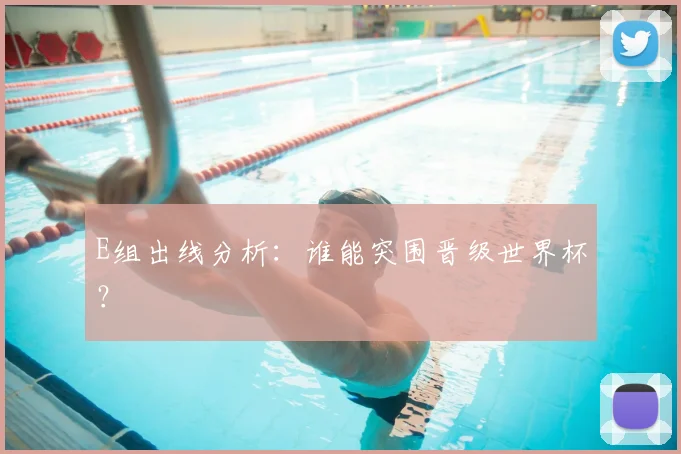 E组出线分析：谁能突围晋级世界杯？