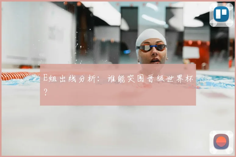 E组出线分析：谁能突围晋级世界杯？