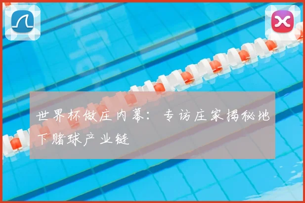 世界杯做庄内幕:专访庄家揭秘地下赌球产业链
