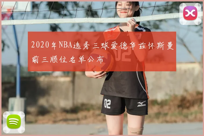 2020年NBA选秀三球爱德华兹怀斯曼前三顺位名单公布