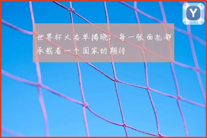 世界杯大名单揭晓：每一张面孔都承载着一个国家的期待